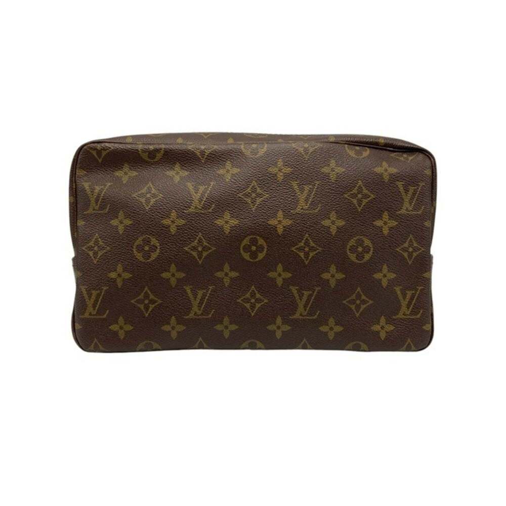 LOUIS VUITTON Authentic Brown Monogram Clutch Bag - Picture 1 of 10
